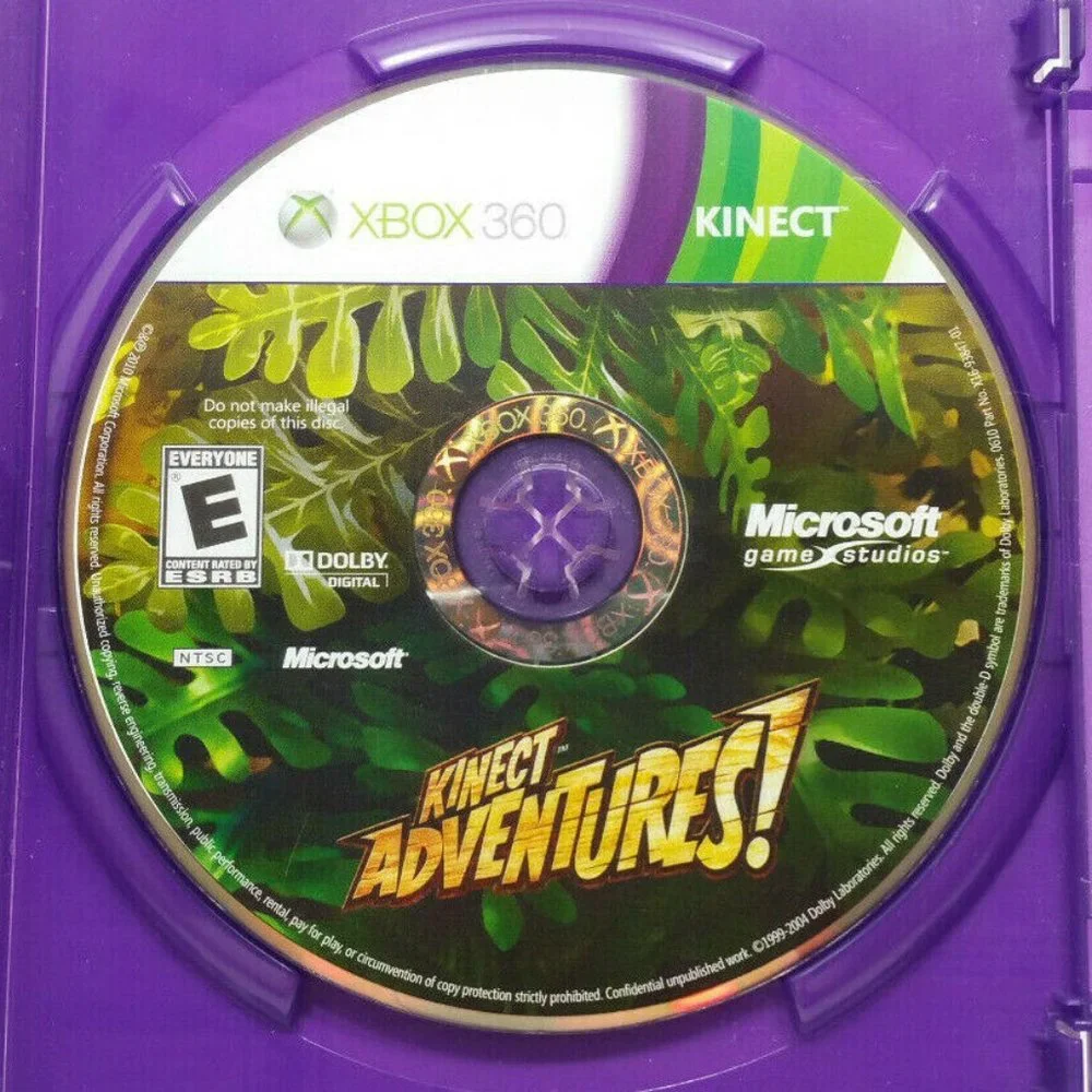 Kinect Adventures (Microsoft Xbox 360, 2010) Video Game 5034E1M
